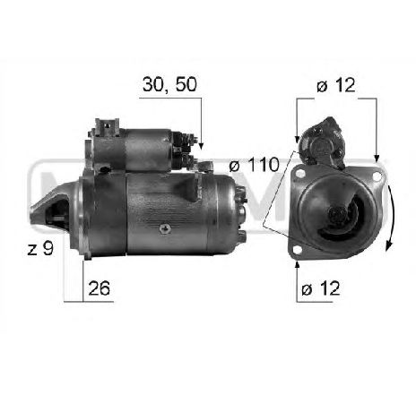 Starter ERA 220282</br>Piesa auto pentru Sistem pornire Starter ERA 220282</br>Piesa auto pentru Sistem pornire
