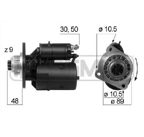 Starter ERA 220345</br>Piesa auto pentru Sistem pornire Starter ERA 220345</br>Piesa auto pentru Sistem pornire