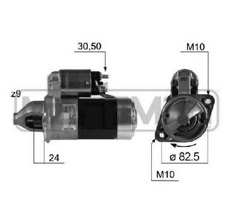 Starter ERA 220398</br>Piesa auto pentru Sistem pornire Starter ERA 220398</br>Piesa auto pentru Sistem pornire