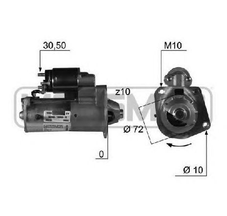 Starter ERA 220418</br>Piesa auto pentru Sistem pornire Starter ERA 220418</br>Piesa auto pentru Sistem pornire