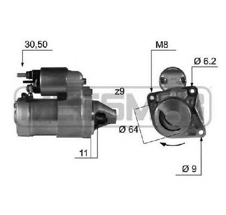 Starter ERA 220421</br>Piesa auto pentru Sistem pornire Starter ERA 220421</br>Piesa auto pentru Sistem pornire