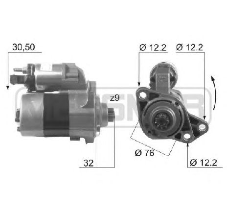 Starter ERA 220427</br>Piesa auto pentru Sistem pornire Starter ERA 220427</br>Piesa auto pentru Sistem pornire