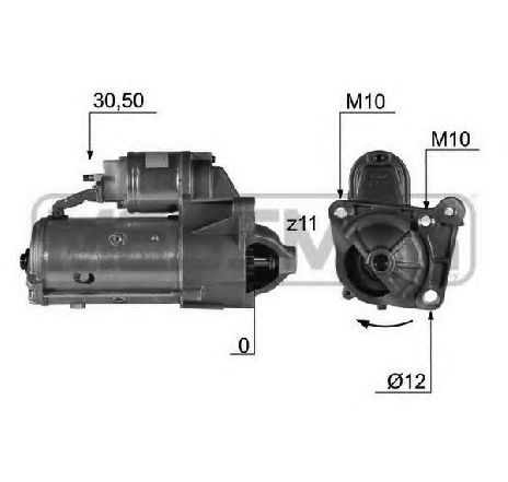 Starter ERA 220436</br>Piesa auto pentru Sistem pornire Starter ERA 220436</br>Piesa auto pentru Sistem pornire