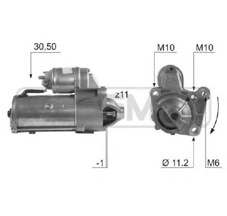 Starter ERA 220478</br>Piesa auto pentru Sistem pornire Starter ERA 220478</br>Piesa auto pentru Sistem pornire