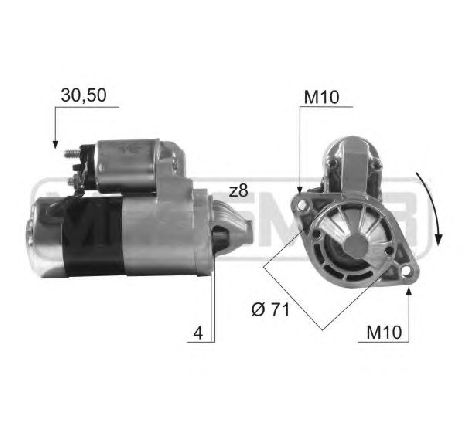 Starter ERA 220481</br>Piesa auto pentru Sistem pornire Starter ERA 220481</br>Piesa auto pentru Sistem pornire
