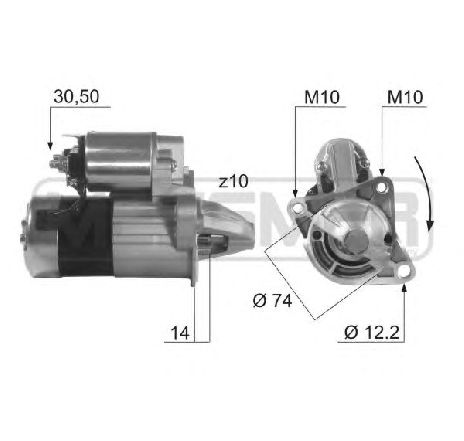 Starter ERA 220484</br>Piesa auto pentru Sistem pornire Starter ERA 220484</br>Piesa auto pentru Sistem pornire
