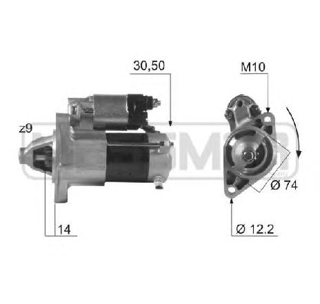 Starter ERA 220486</br>Piesa auto pentru Sistem pornire Starter ERA 220486</br>Piesa auto pentru Sistem pornire