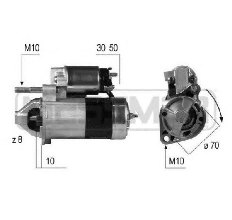 Starter ERA 220500</br>Piesa auto pentru Sistem pornire Starter ERA 220500</br>Piesa auto pentru Sistem pornire