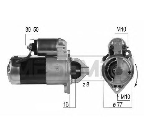 Starter ERA 220502</br>Piesa auto pentru Sistem pornire Starter ERA 220502</br>Piesa auto pentru Sistem pornire