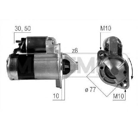 Starter ERA 220503</br>Piesa auto pentru Sistem pornire Starter ERA 220503</br>Piesa auto pentru Sistem pornire