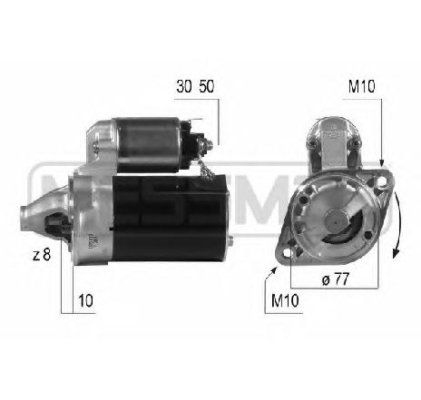 Starter ERA 220504</br>Piesa auto pentru Sistem pornire Starter ERA 220504</br>Piesa auto pentru Sistem pornire