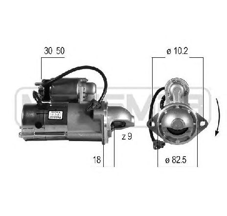 Starter ERA 220506</br>Piesa auto pentru Sistem pornire Starter ERA 220506</br>Piesa auto pentru Sistem pornire