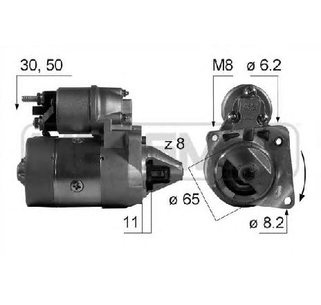 Starter ERA 220516</br>Piesa auto pentru Sistem pornire Starter ERA 220516</br>Piesa auto pentru Sistem pornire