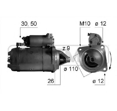 Starter ERA 220518</br>Piesa auto pentru Sistem pornire Starter ERA 220518</br>Piesa auto pentru Sistem pornire
