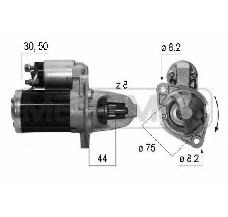 Starter ERA 220519</br>Piesa auto pentru Sistem pornire Starter ERA 220519</br>Piesa auto pentru Sistem pornire