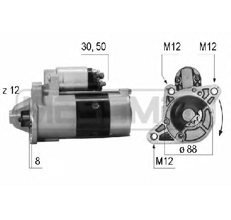 Starter ERA 220520</br>Piesa auto pentru Sistem pornire Starter ERA 220520</br>Piesa auto pentru Sistem pornire