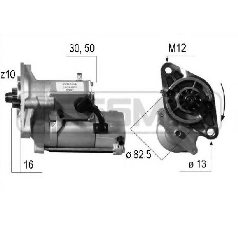 Starter ERA 220524</br>Piesa auto pentru Sistem pornire Starter ERA 220524</br>Piesa auto pentru Sistem pornire