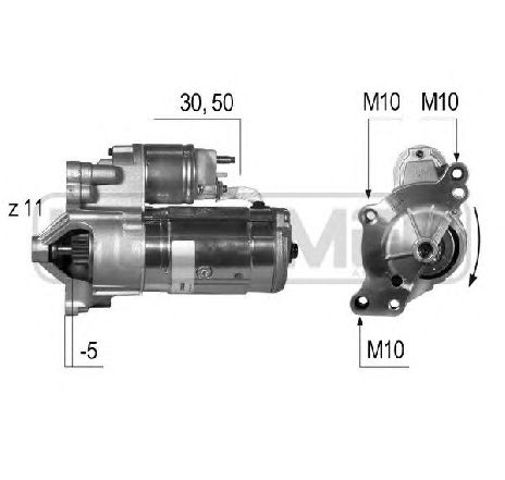 Starter ERA 220533</br>Piesa auto pentru Sistem pornire Starter ERA 220533</br>Piesa auto pentru Sistem pornire