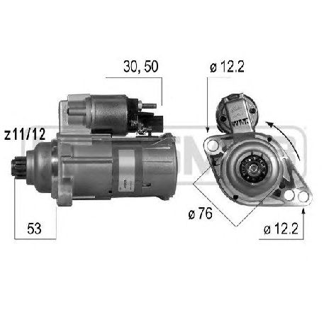 Starter ERA 220534</br>Piesa auto pentru Sistem pornire Starter ERA 220534</br>Piesa auto pentru Sistem pornire