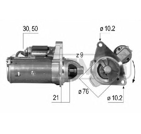 Starter ERA 220540</br>Piesa auto pentru Sistem pornire Starter ERA 220540</br>Piesa auto pentru Sistem pornire