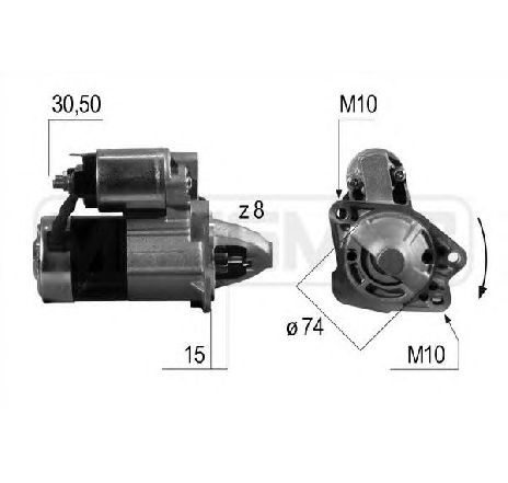 Starter ERA 220541</br>Piesa auto pentru Sistem pornire Starter ERA 220541</br>Piesa auto pentru Sistem pornire