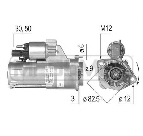Starter ERA 220547</br>Piesa auto pentru Sistem pornire Starter ERA 220547</br>Piesa auto pentru Sistem pornire