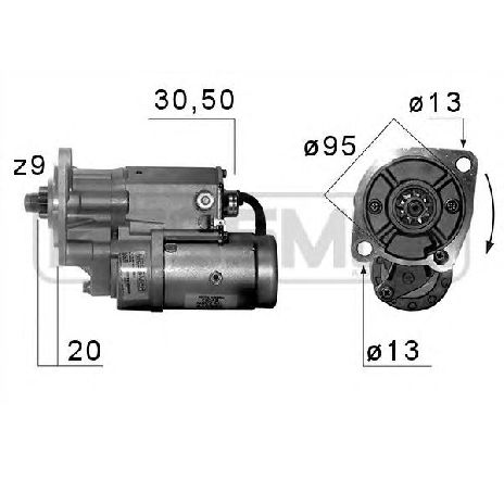 Starter ERA 220577</br>Piesa auto pentru Sistem pornire Starter ERA 220577</br>Piesa auto pentru Sistem pornire