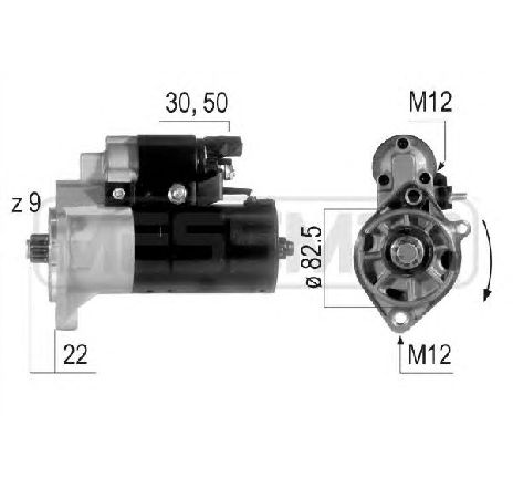 Starter ERA 220581</br>Piesa auto pentru Sistem pornire Starter ERA 220581</br>Piesa auto pentru Sistem pornire