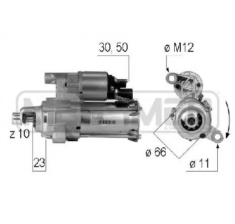 Starter ERA 220584</br>Piesa auto pentru Sistem pornire Starter ERA 220584</br>Piesa auto pentru Sistem pornire