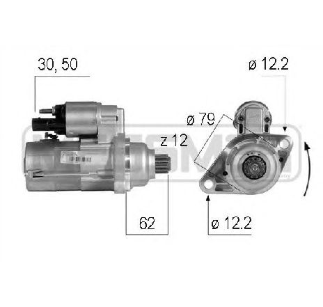 Starter ERA 220586</br>Piesa auto pentru Sistem pornire Starter ERA 220586</br>Piesa auto pentru Sistem pornire