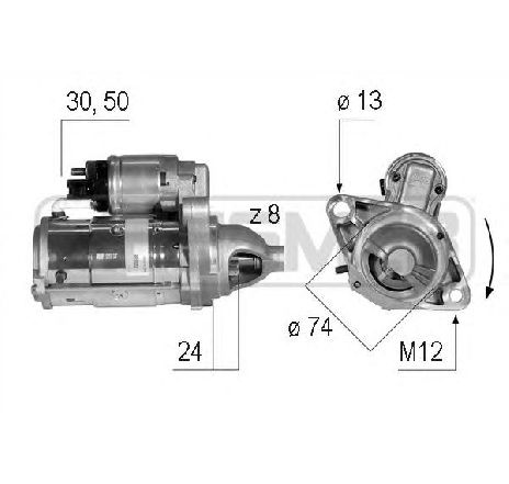 Starter ERA 220588</br>Piesa auto pentru Sistem pornire Starter ERA 220588</br>Piesa auto pentru Sistem pornire