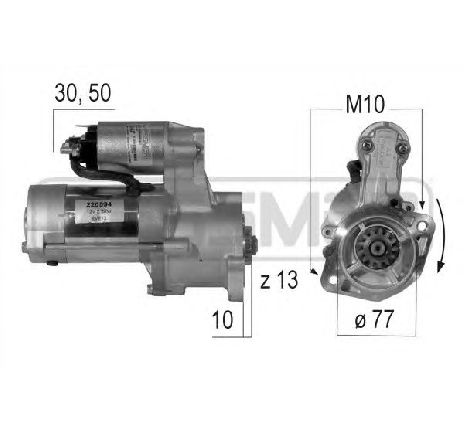 Starter ERA 220594</br>Piesa auto pentru Sistem pornire Starter ERA 220594</br>Piesa auto pentru Sistem pornire