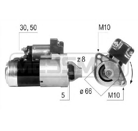 Starter ERA 220597</br>Piesa auto pentru Sistem pornire Starter ERA 220597</br>Piesa auto pentru Sistem pornire