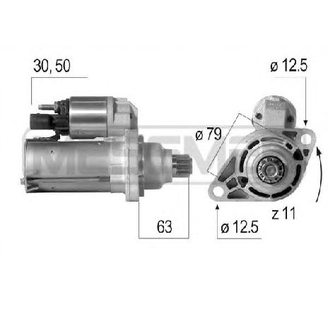 Starter ERA 220598</br>Piesa auto pentru Sistem pornire Starter ERA 220598</br>Piesa auto pentru Sistem pornire
