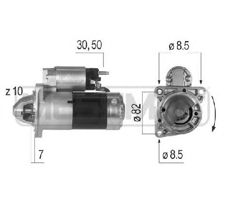 Starter ERA 220643</br>Piesa auto pentru Sistem pornire Starter ERA 220643</br>Piesa auto pentru Sistem pornire