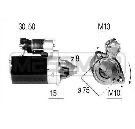 Starter ERA 220644</br>Piesa auto pentru Sistem pornire Starter ERA 220644</br>Piesa auto pentru Sistem pornire