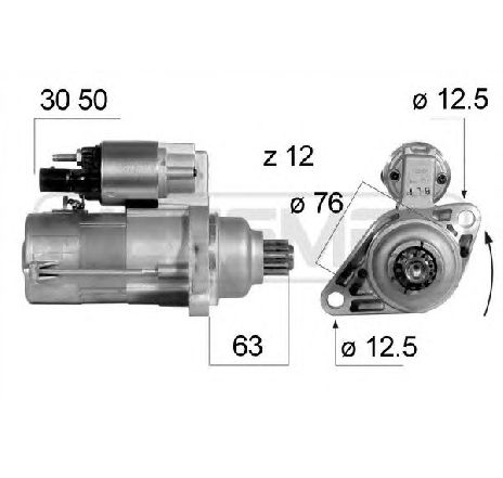 Starter ERA 220646</br>Piesa auto pentru Sistem pornire Starter ERA 220646</br>Piesa auto pentru Sistem pornire