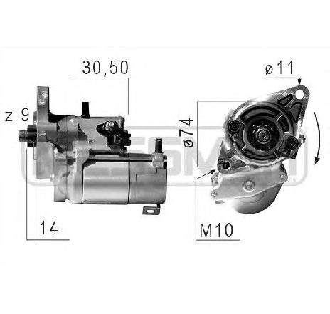 Starter ERA 220652</br>Piesa auto pentru Sistem pornire Starter ERA 220652</br>Piesa auto pentru Sistem pornire