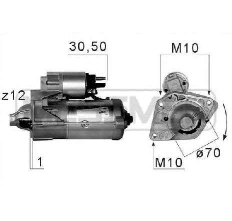 Starter ERA 220658</br>Piesa auto pentru Sistem pornire Starter ERA 220658</br>Piesa auto pentru Sistem pornire