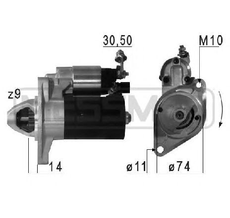 Starter ERA 220659</br>Piesa auto pentru Sistem pornire Starter ERA 220659</br>Piesa auto pentru Sistem pornire