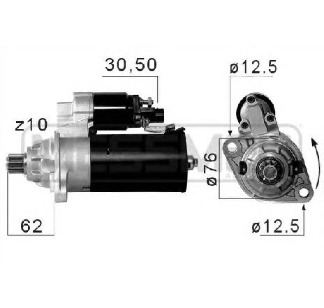 Starter ERA 220661</br>Piesa auto pentru Sistem pornire Starter ERA 220661</br>Piesa auto pentru Sistem pornire