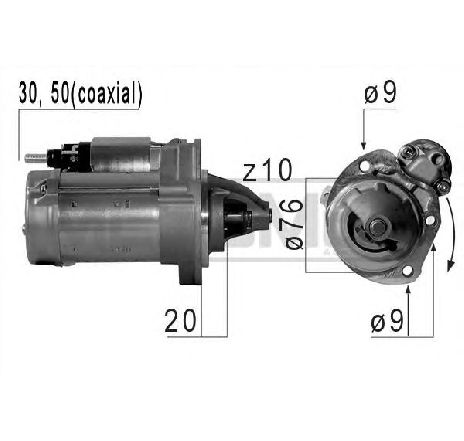 Starter ERA 220672</br>Piesa auto pentru Sistem pornire Starter ERA 220672</br>Piesa auto pentru Sistem pornire