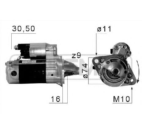 Starter ERA 220675</br>Piesa auto pentru Sistem pornire Starter ERA 220675</br>Piesa auto pentru Sistem pornire