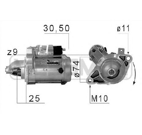 Starter ERA 220677</br>Piesa auto pentru Sistem pornire Starter ERA 220677</br>Piesa auto pentru Sistem pornire