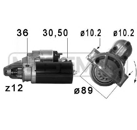 Starter ERA 220681</br>Piesa auto pentru Sistem pornire Starter ERA 220681</br>Piesa auto pentru Sistem pornire