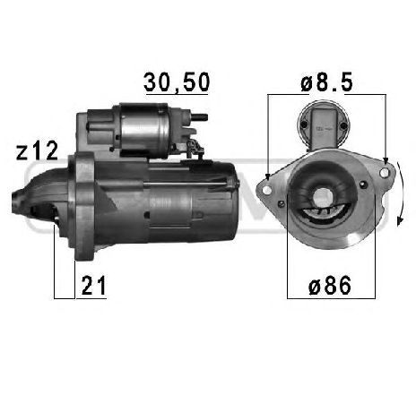 Starter ERA 220688</br>Piesa auto pentru Sistem pornire Starter ERA 220688</br>Piesa auto pentru Sistem pornire