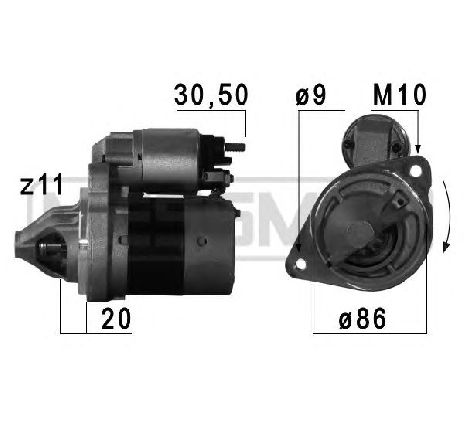 Starter ERA 220689</br>Piesa auto pentru Sistem pornire Starter ERA 220689</br>Piesa auto pentru Sistem pornire