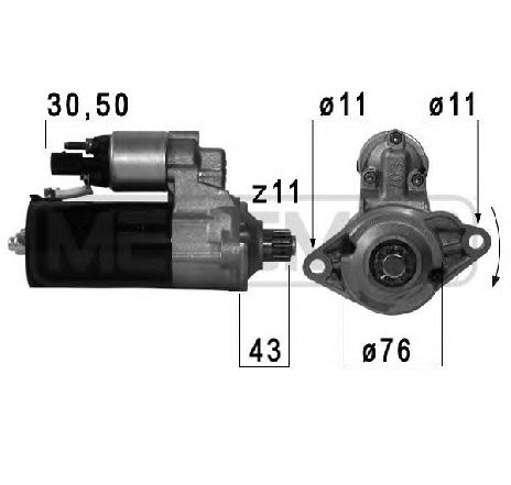 Starter ERA 220698</br>Piesa auto pentru Sistem pornire Starter ERA 220698</br>Piesa auto pentru Sistem pornire