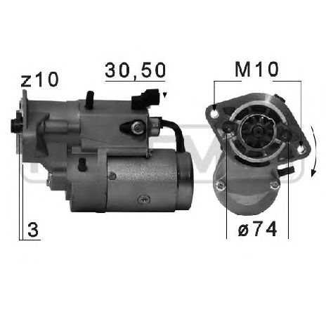 Starter ERA 220703</br>Piesa auto pentru Sistem pornire Starter ERA 220703</br>Piesa auto pentru Sistem pornire