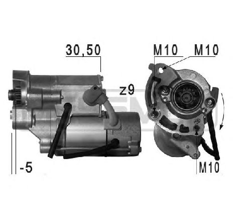 Starter ERA 220707</br>Piesa auto pentru Sistem pornire Starter ERA 220707</br>Piesa auto pentru Sistem pornire